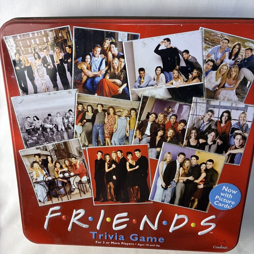 Friends Trivia Game Collecter's Edition Tin 90's TV Show Cardinal 2003 READ DESC
